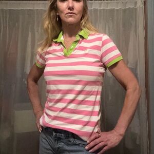 Lilly Pulitzer striped polo shirt
